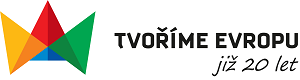Logo "již 20 let Tvoříme Evropu" Úřad vlády ČR